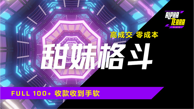 高成交零成本，售卖甜美格斗课程，谁发谁火，加爆微信，日入1000+收款…-森森项目库