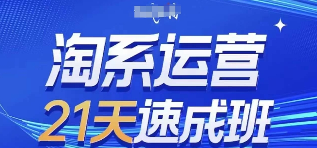 淘系运营21天速成班(更新25年3月)，0基础轻松搞定淘系运营，不做假把式-森森项目库