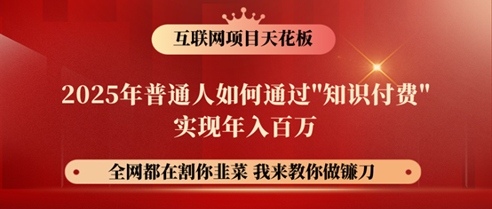 镰刀训练营超级IP合伙人，25年普通人如何通过“知识付费”年入百万！-森森项目库