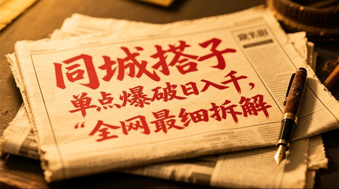 同城搭子群19.9单点爆破日入千，搭子组局月入万，全网最细拆解-森森项目库