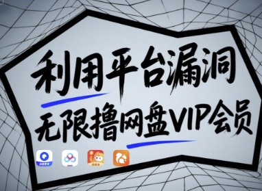 利用平台漏洞，无限撸网盘VIP会员，用户亲测有效!【漏洞原理+操作演示】-森森项目库