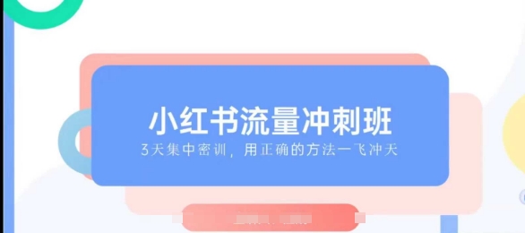 小红书流量冲刺班2025，最懂小红书的女人，快速教你2025年入局小红书-森森项目库