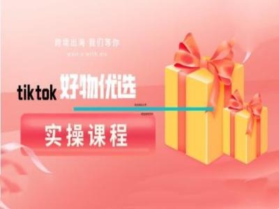 tiktok好物优选实操课程，好物分享操作技巧-森森项目库