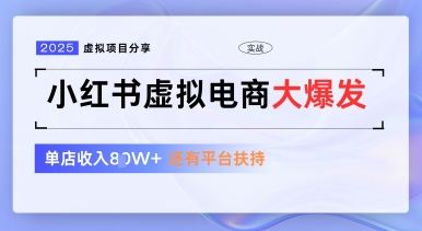 小红书虚拟电商项目，平台大力免费流量扶持，低门槛1拖3玩法-森森项目库