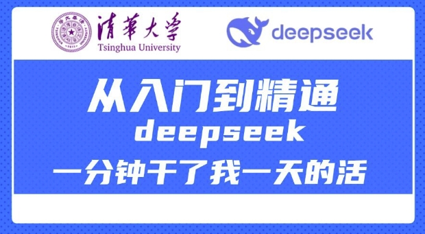 清华大学讲DeepSeek最全教程，从入门到精通，deepseek一分钟干了我一天的活-森森项目库