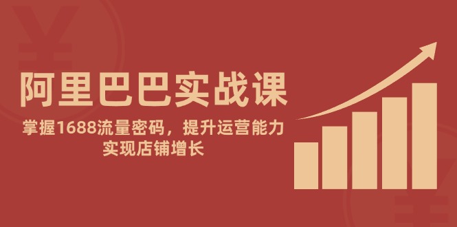 阿里巴巴实战课：掌握1688流量密码，提升运营能力，实现店铺增长-森森项目库